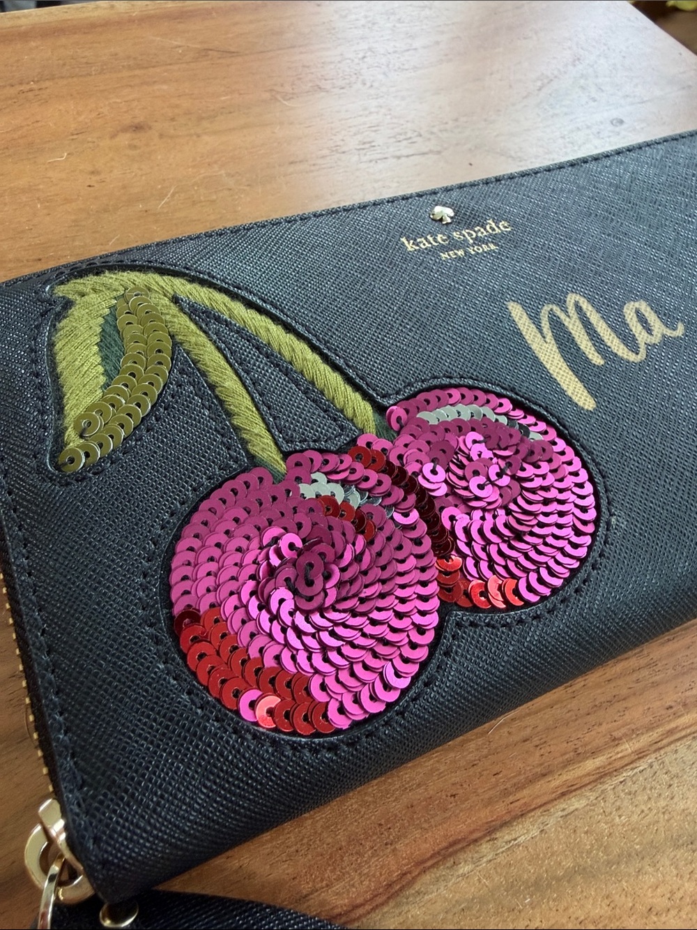 NWOT Kate Spade "Ma Cherie" Lacey Continental Wallet [limited edition] - Picture 2 of 4